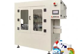 XLY Automatic Anti Corrosive Bottle Liquid Toilet Cleaner Bleach Filling capping labeling machine Filling production line