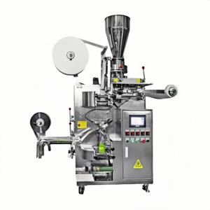 Full  automatic tea leaves packing machine for small business inner and outer bag dip tea bag packing machine with string and tag