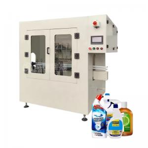 XLY Automatic Anti Corrosive Bottle Liquid Toilet Cleaner Bleach Filling capping labeling machine Filling production line