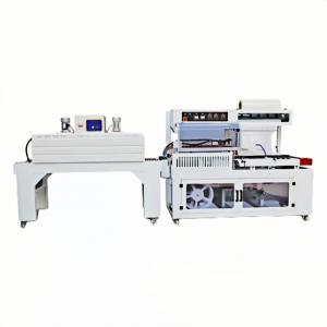 Automatic POF film shrink wrapping machine for bottles and small cartons