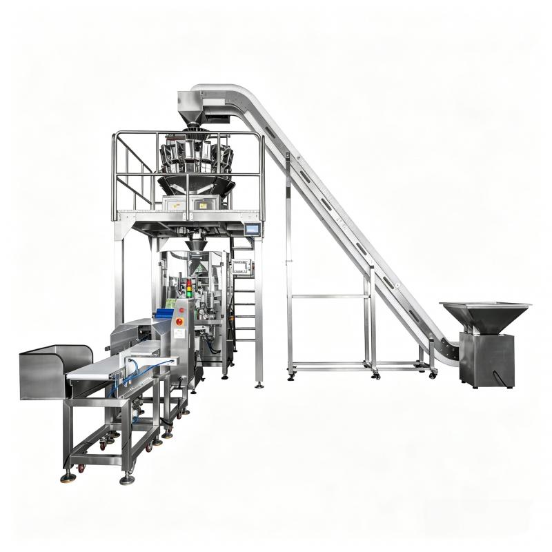 XLY 420/520 PACKING LINE WITH METAL DETECTOR  