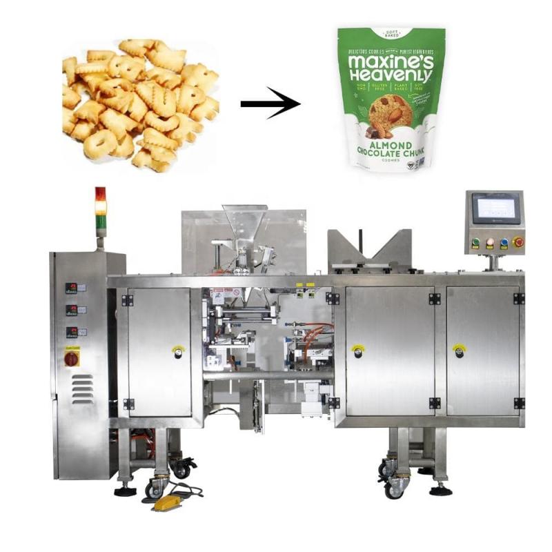 Horizontal Form Fill Seal Bread Premade Pouch Mini Biscuit Doypack Packing Machine