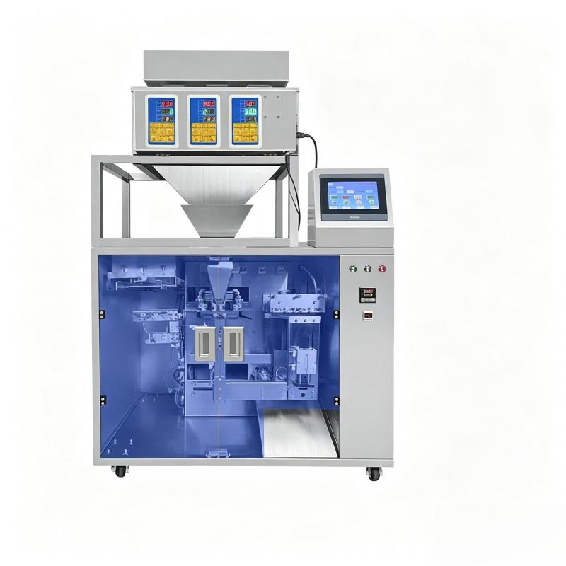 4 head weigher Doypack pouch packing machine  