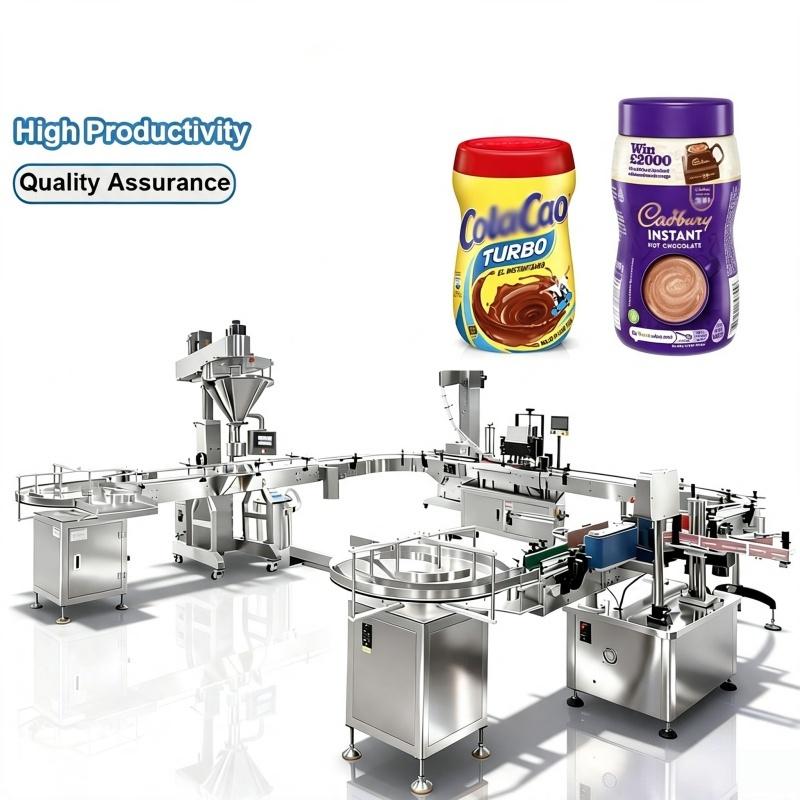 Powder and Grain Filling Machine Auto Screw Feeder automatic Filling Capping Powder Production Line
